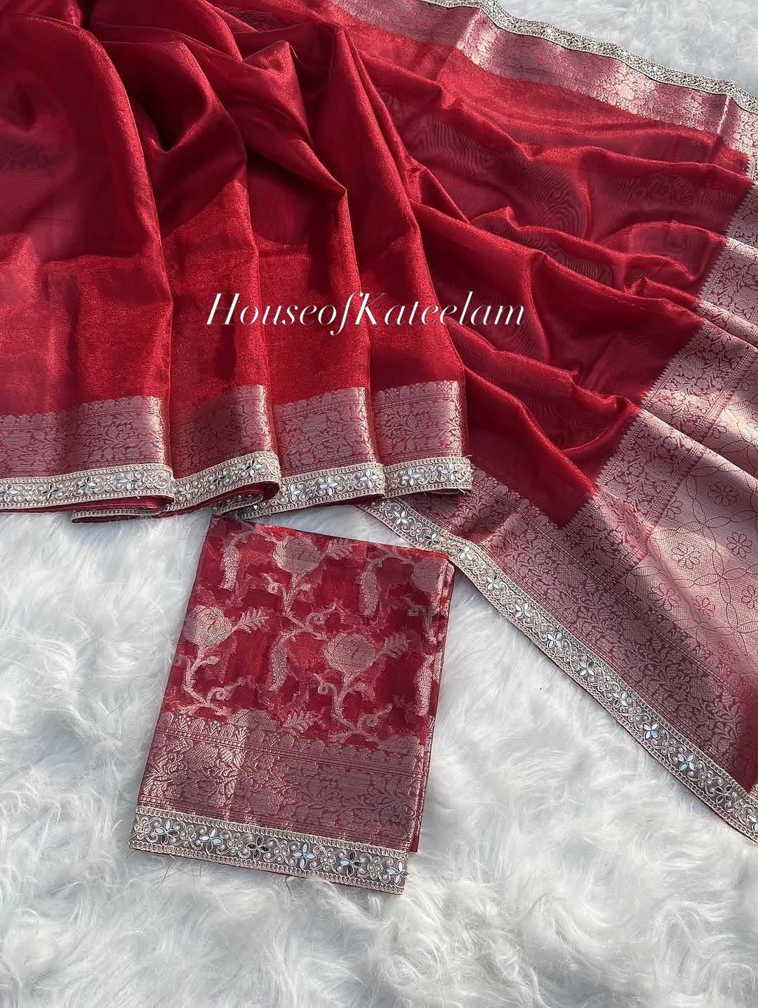 HOK123-02- Poonam- Red - House of Kateelam