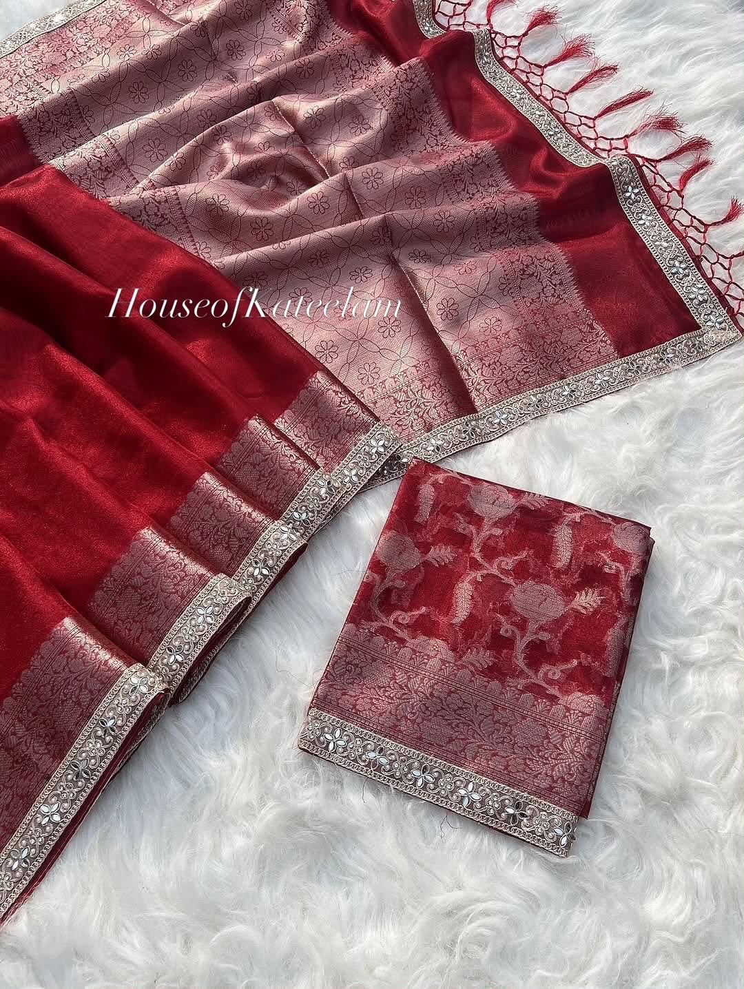 HOK123-02- Poonam- Red - House of Kateelam