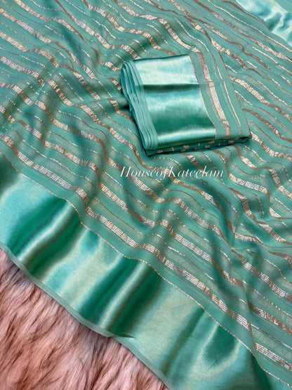 HOK124-05- Chitra- Sea Green - House of Kateelam