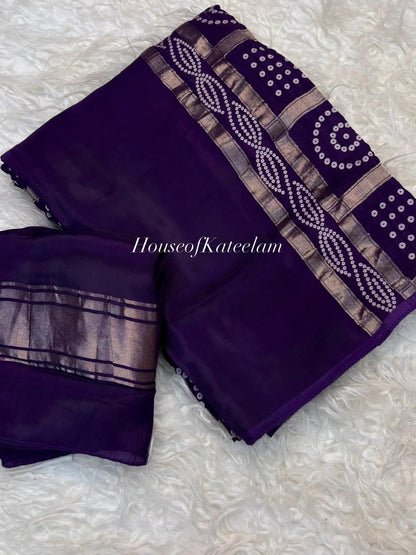 HOK126-01- Meera- Purple - House of Kateelam