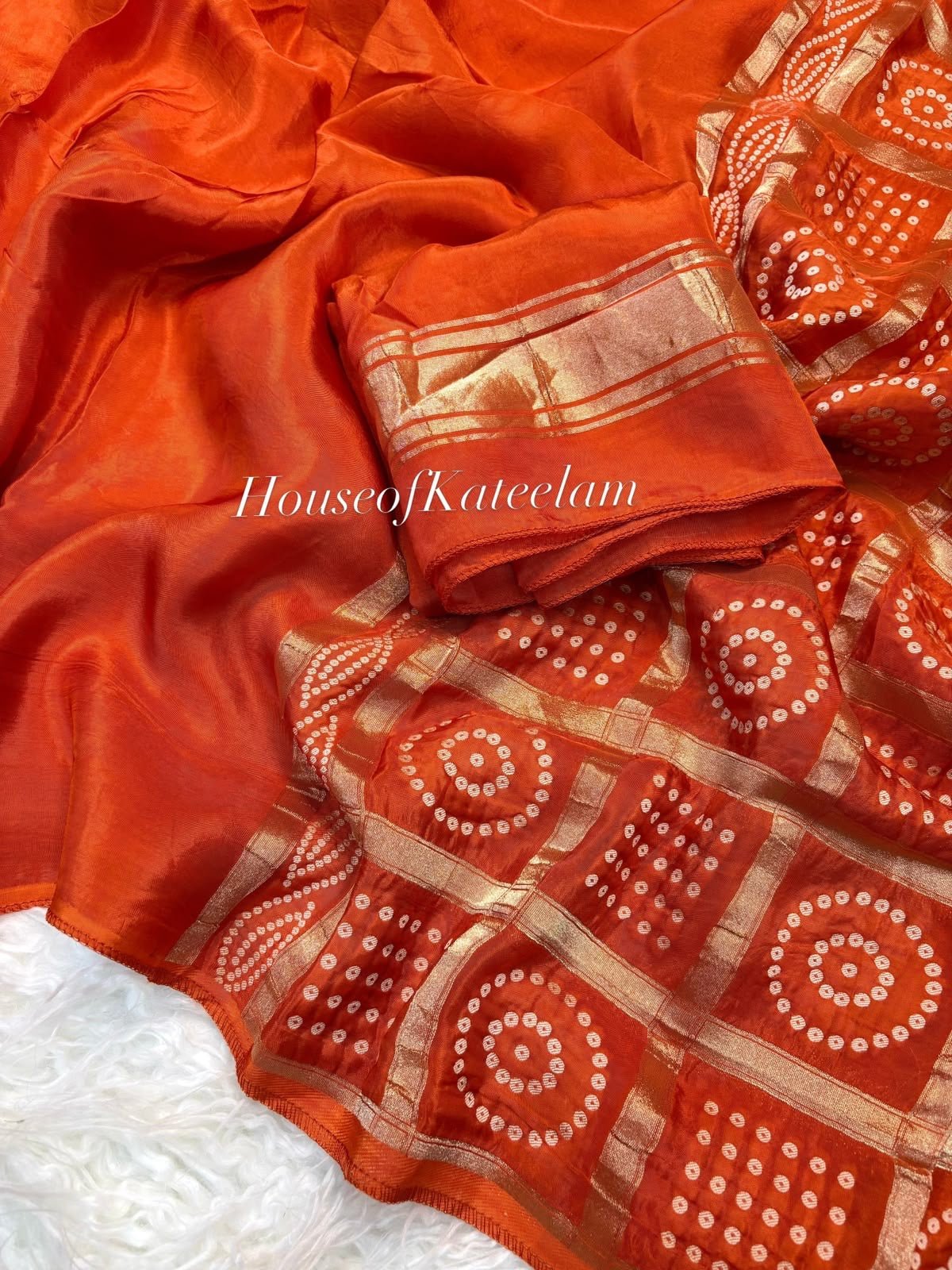 HOK126-02- Meera- Orange - House of Kateelam