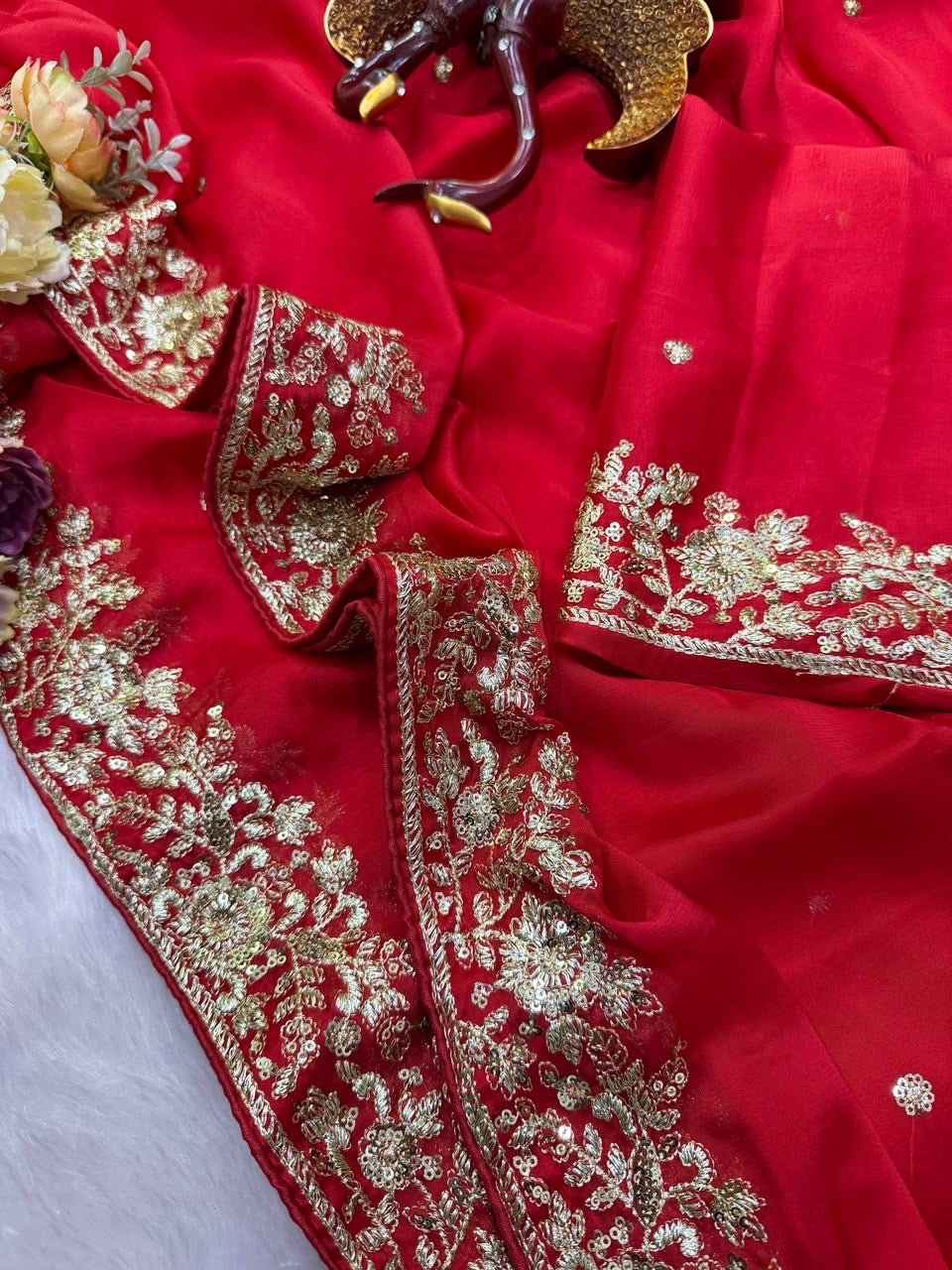 HOK127-03- Dulhan- Red - House of Kateelam