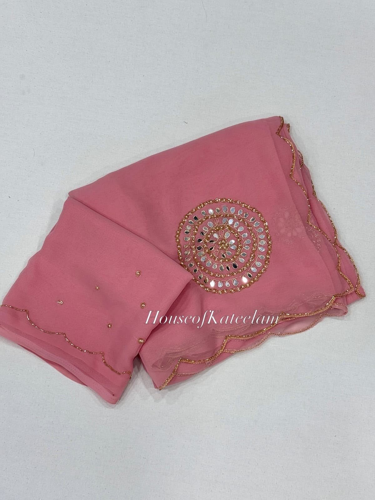 HOK128-03- Saloni- Peach - House of Kateelam