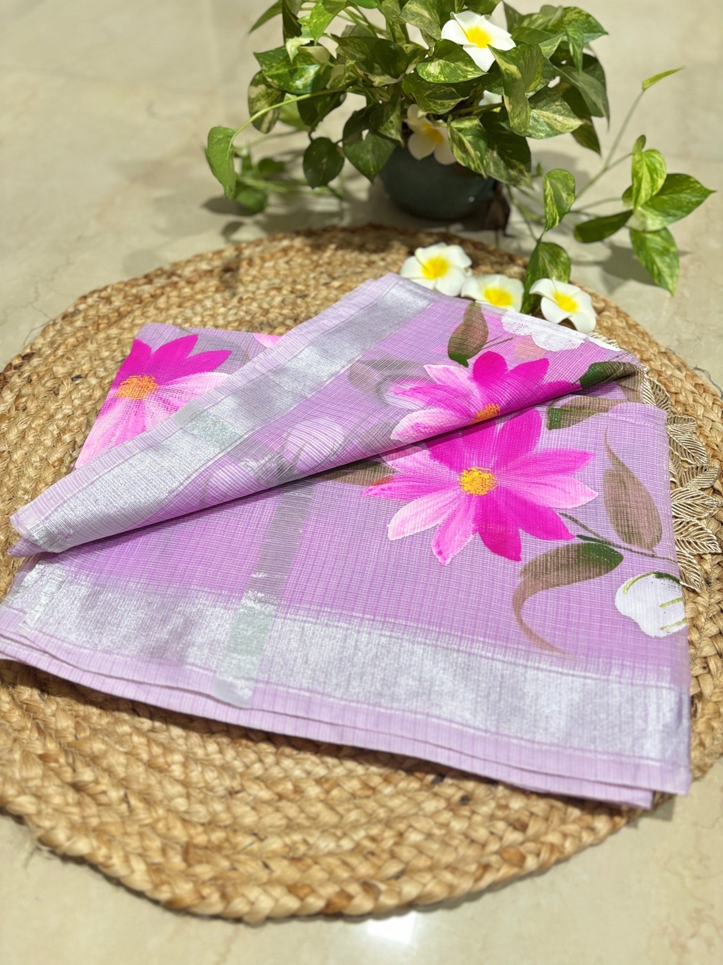 HOK1301 - Mandira - Kota Flower - Purple - House of Kateelam