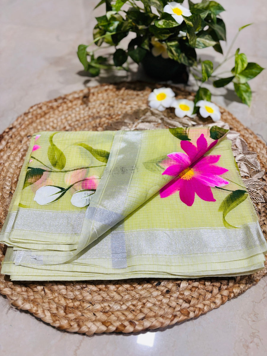 HOK1304- Mandira- Kota Flower- Lemon Yellow
