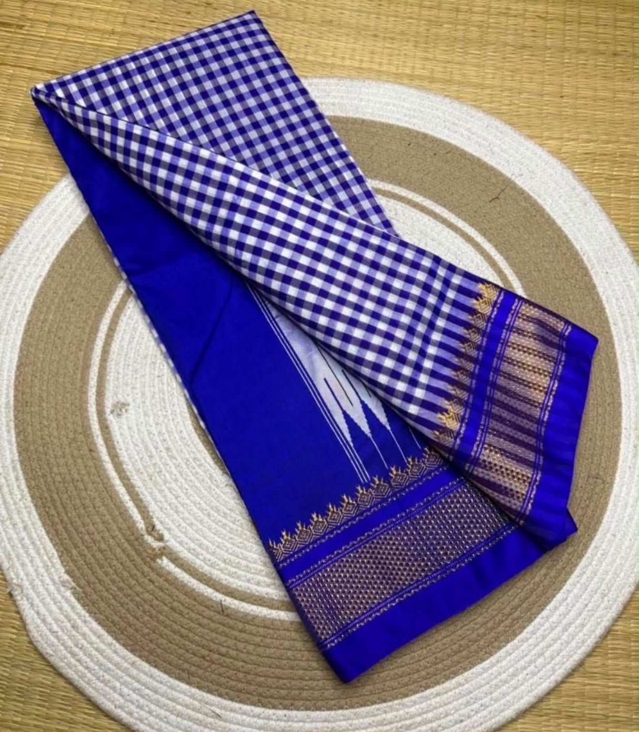 HOK133-04- Tathya- Blue - House of Kateelam