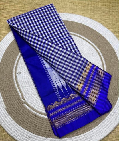 HOK133-04- Tathya- Blue - House of Kateelam