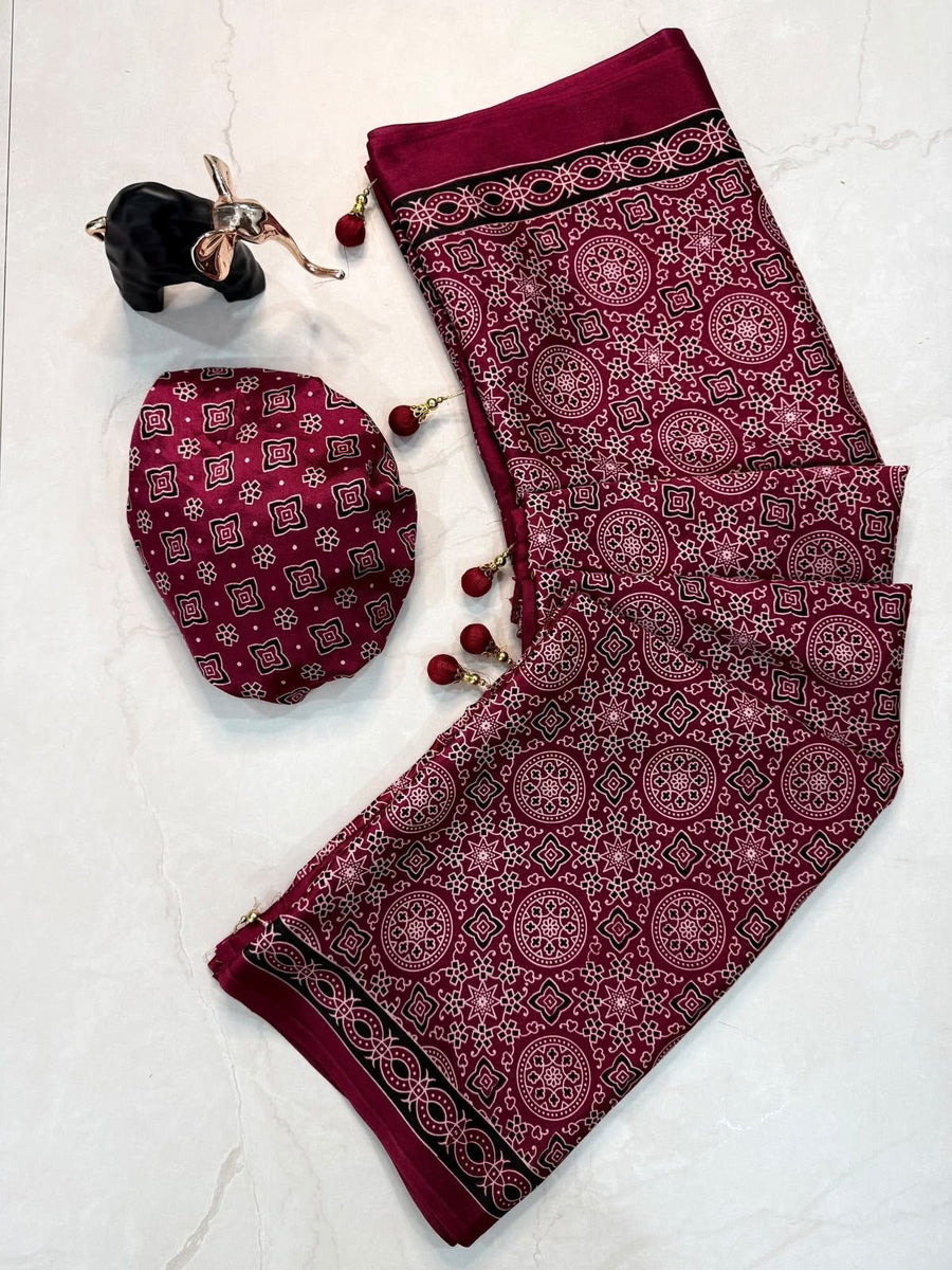 HOK138-01- Sobhita- Light Maroon