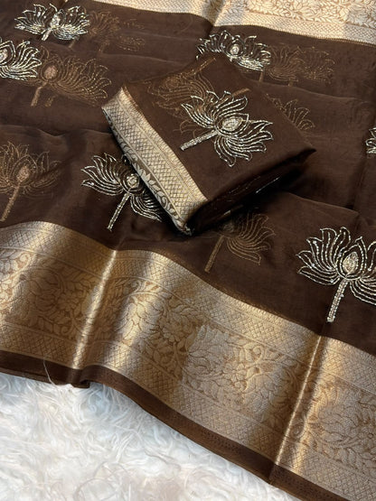HOK140-03- Hemadri- Brown - House of Kateelam