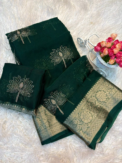 HOK140-05- Hemadri- Green - House of Kateelam