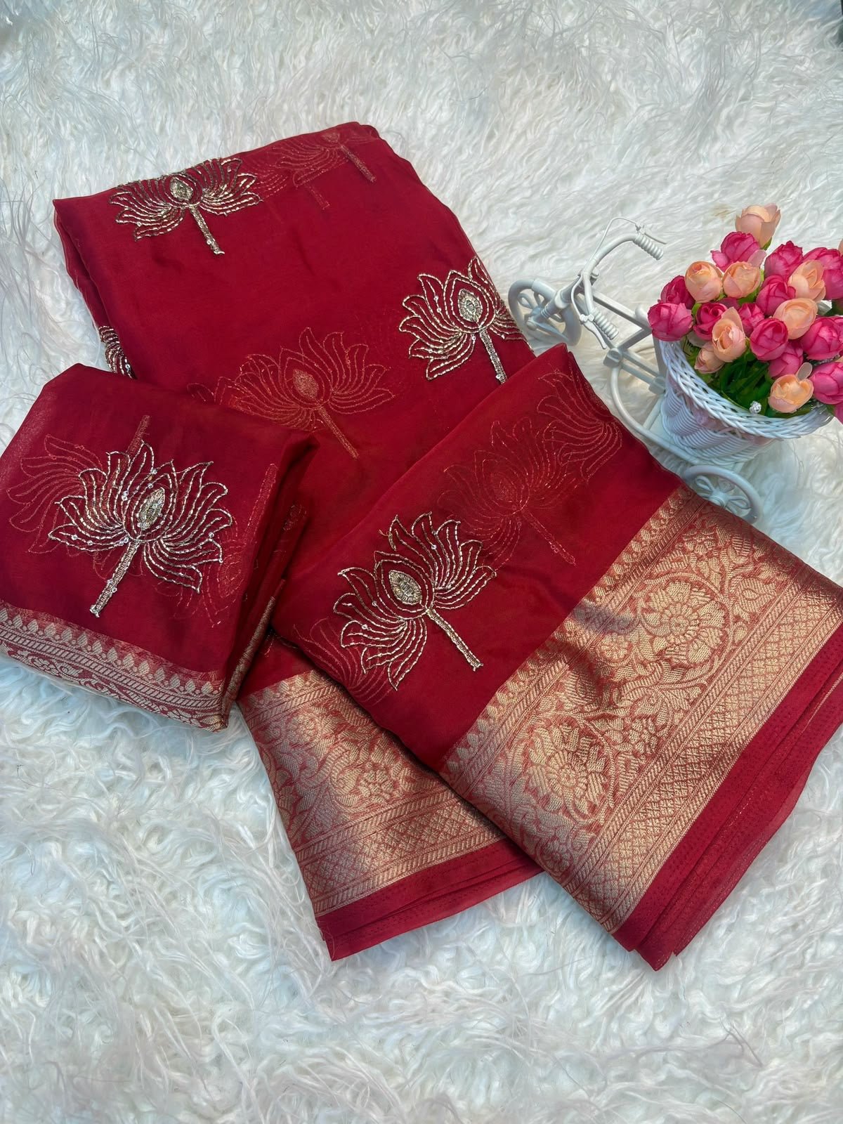 HOK140-07- Hemadri- Red - House of Kateelam
