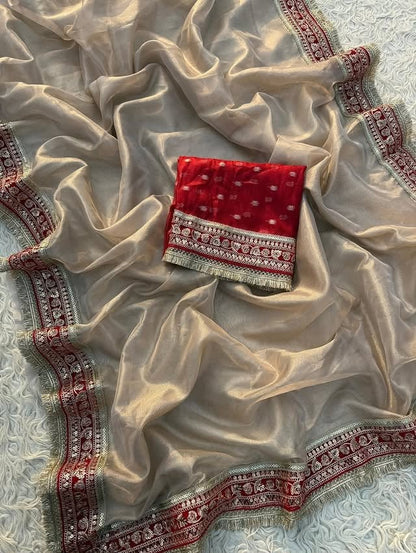 HOK142-01- Saubhagya- Beige - House of Kateelam