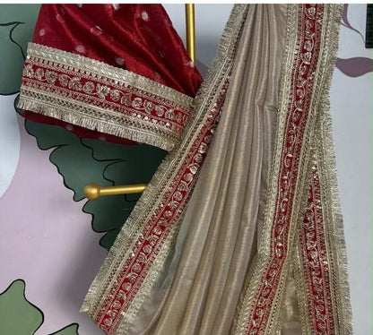 HOK142-01- Saubhagya- Beige - House of Kateelam