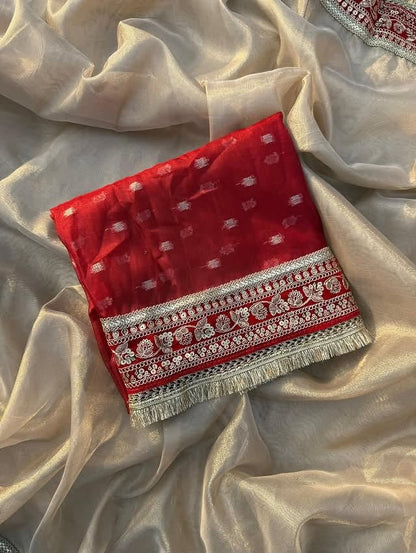 HOK142-01- Saubhagya- Beige - House of Kateelam