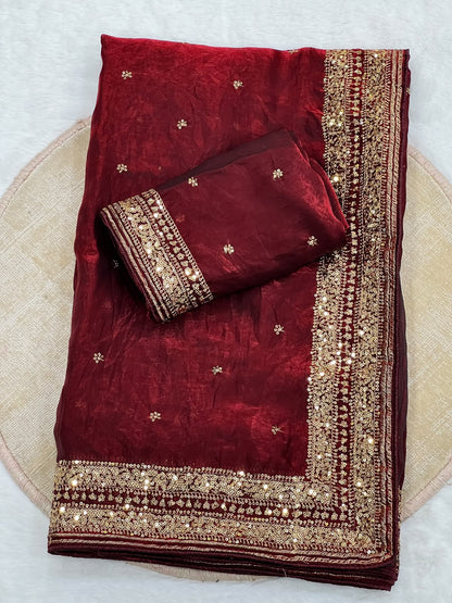 HOK148-05- Sahitya- Red - House of Kateelam