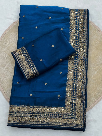 HOK148-07- Sahitya- Blue - House of Kateelam