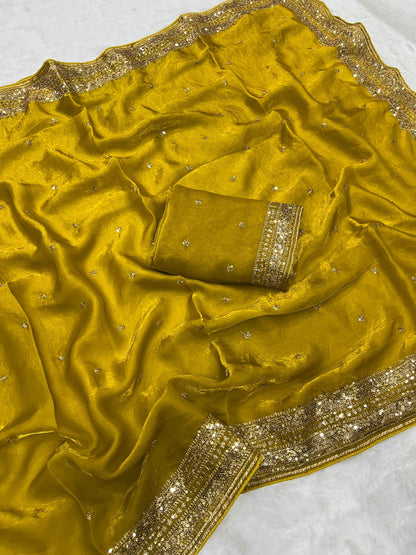 HOK148-08- Sahitya- Yellow - House of Kateelam