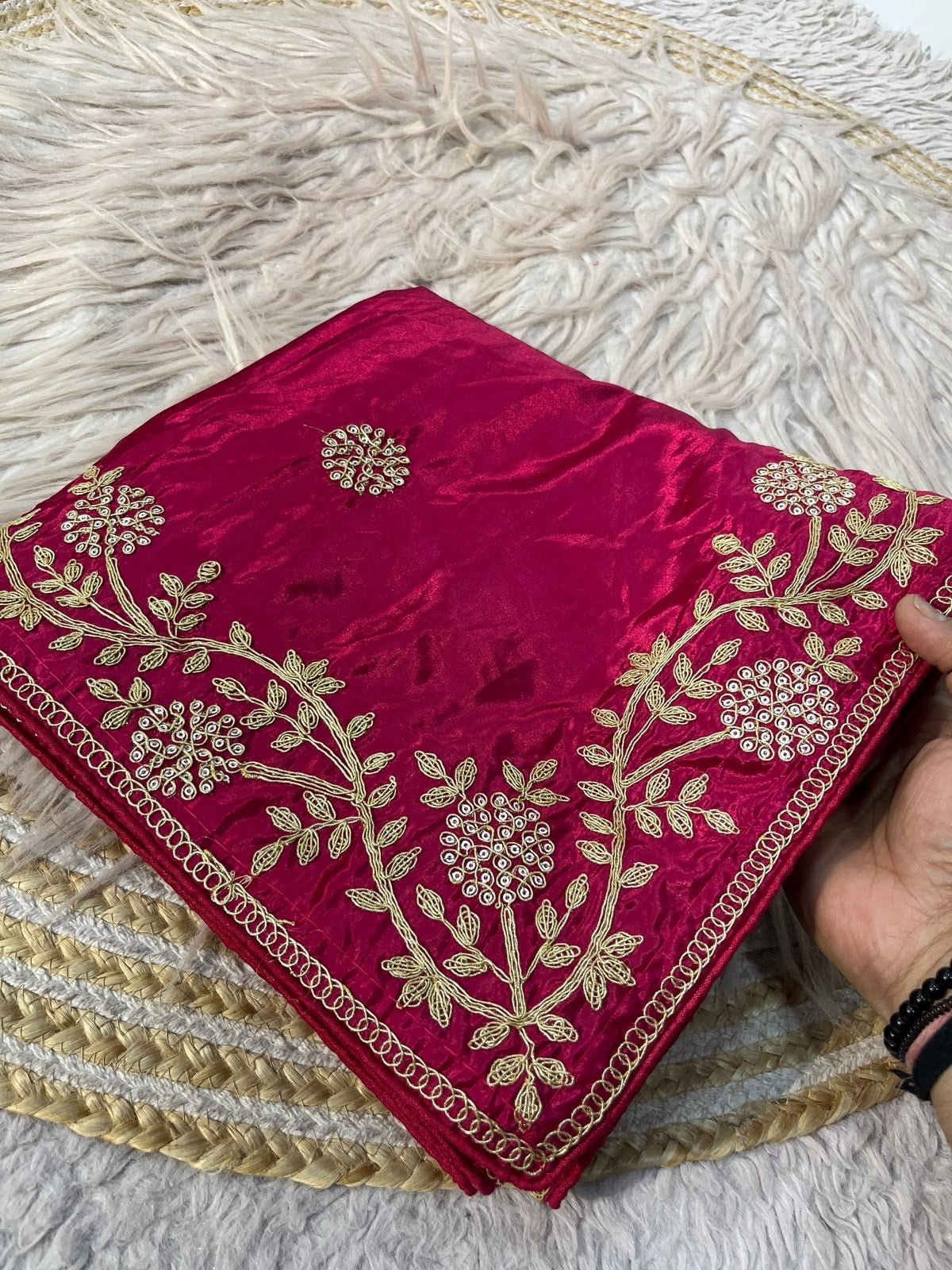 HOK149-04- Trinetra- Rani Pink - House of Kateelam
