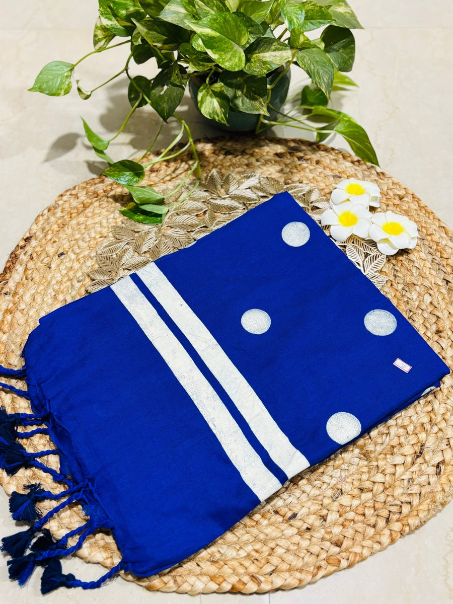 HOK1505- Bindiya- Polka Mul- Blue