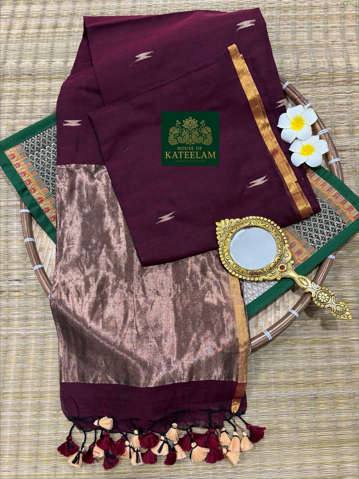 HOK2103 - Sunehari - Maroon - House of Kateelam