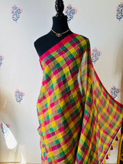 HOK2810- Gamcha- Rani Pink Checks