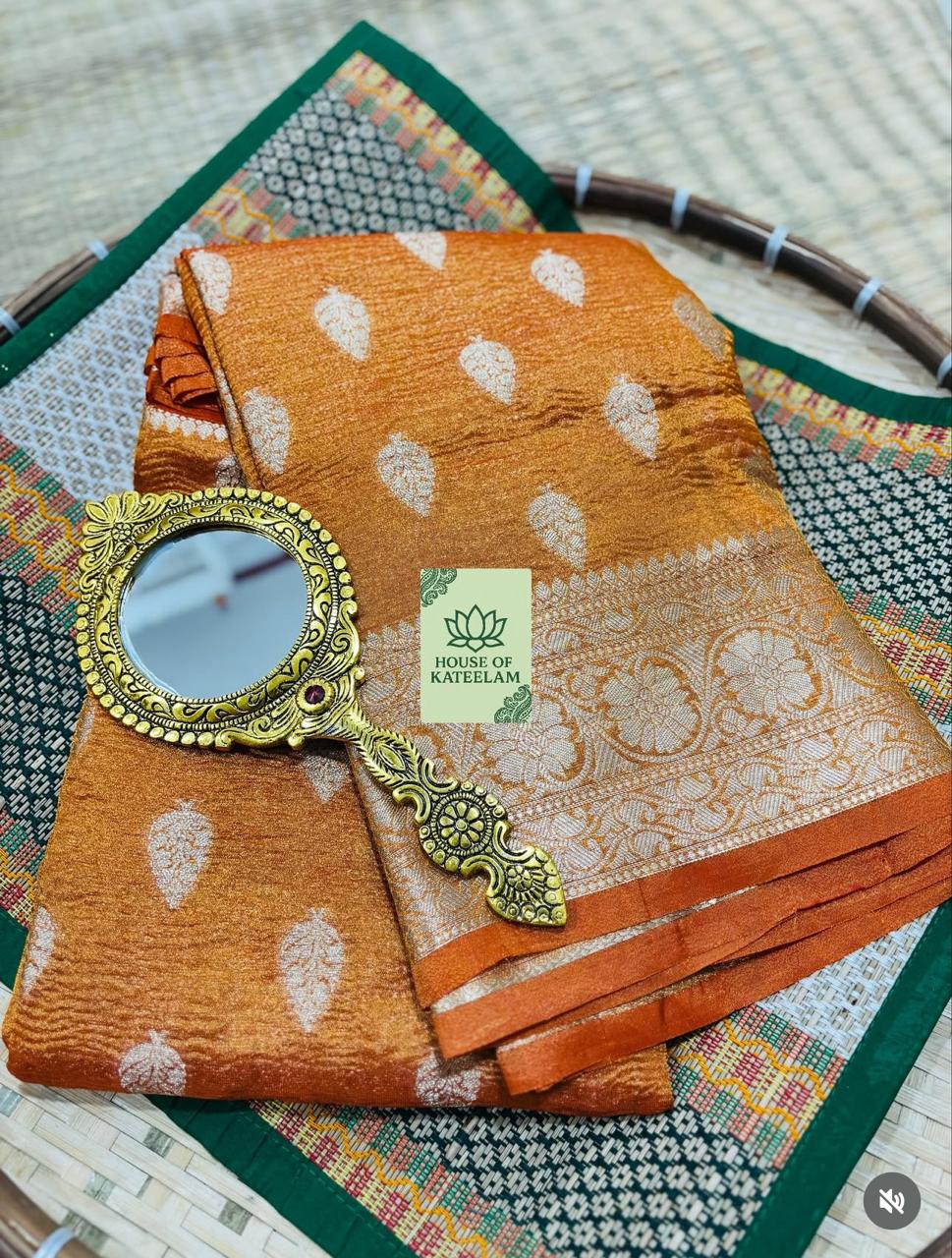 HOK3102 - Sreeja - Orange - House of Kateelam