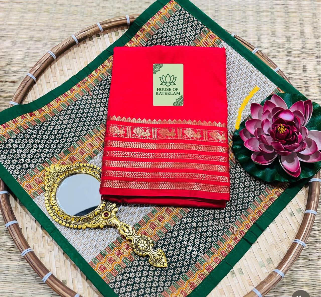 HOK3402 - Rajeshwari - Red - House of Kateelam