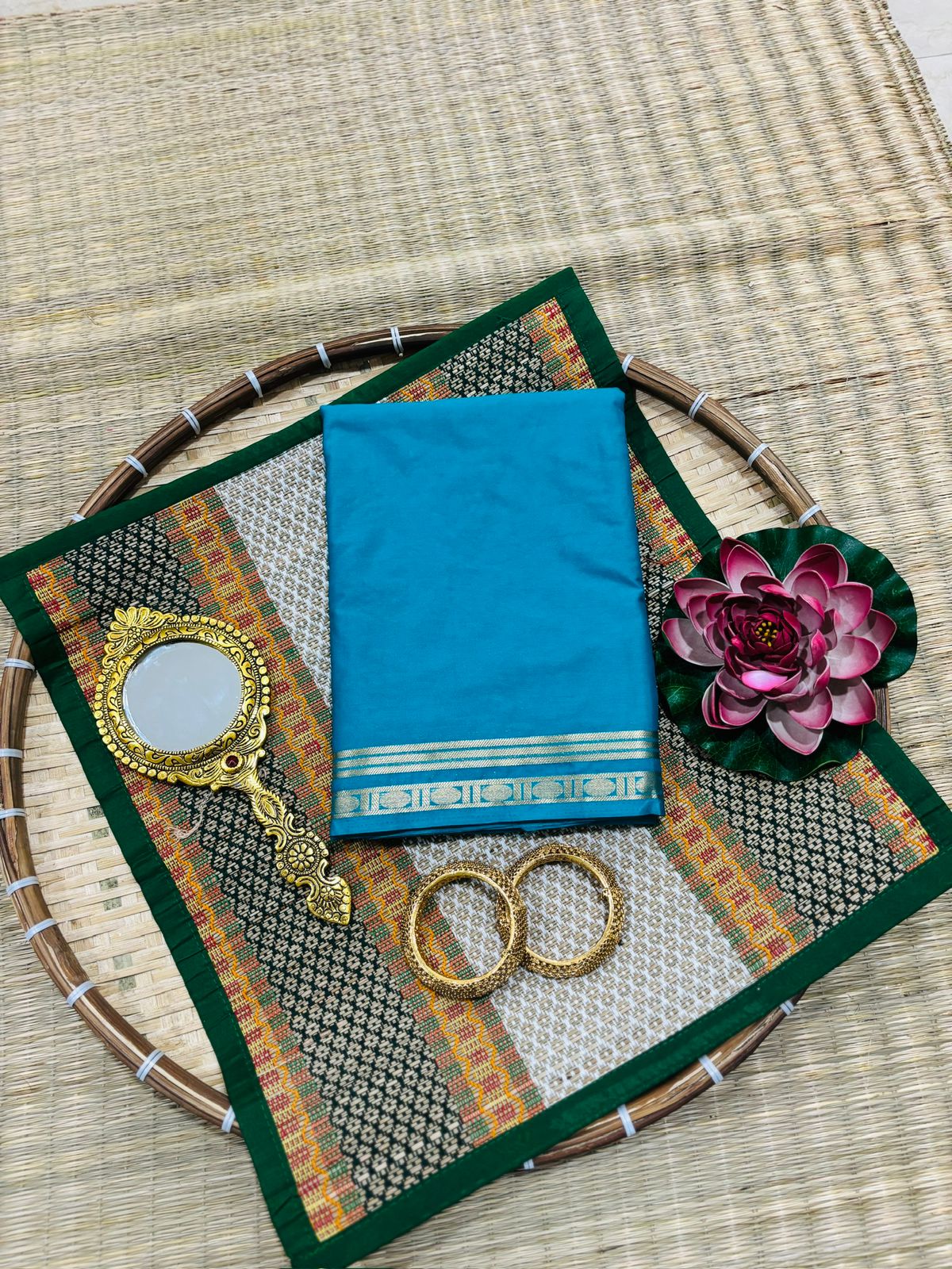 HOK3502 - Hamsini - Blue - House of Kateelam