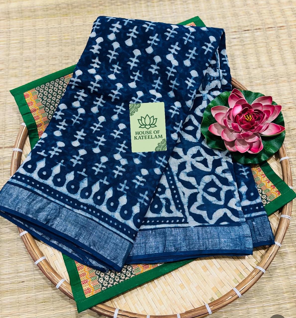 HOK3801 - Mayura - Indigo Blue - 1 - House of Kateelam
