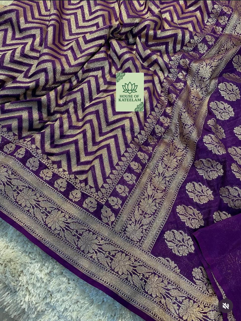 HOK4001 - Shubhra - Purple - House of Kateelam