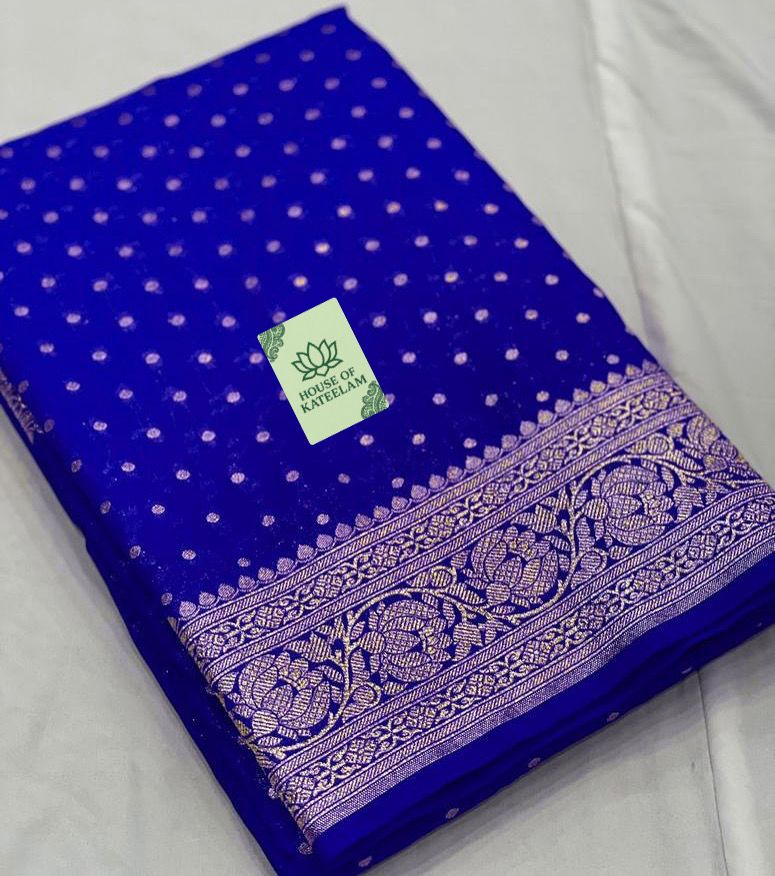 HOK4503 - Aishwarya - Royal Blue - House of Kateelam