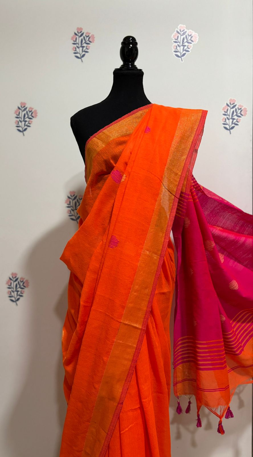 HOK4901 - Dipali - Pink & Orange - House of Kateelam