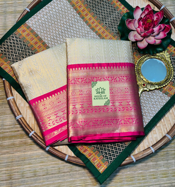 HOK5003- Kalyani- Cream & Pink