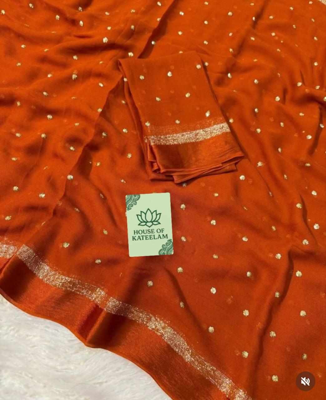 HOK5201 - Mohini - Orange - House of Kateelam
