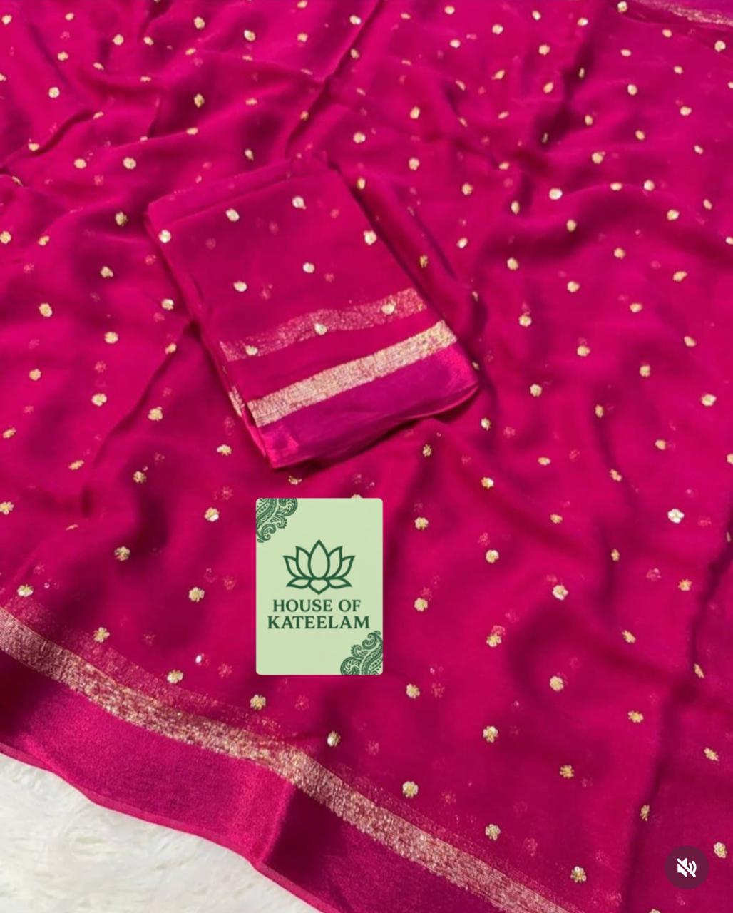 HOK5203 - Mohini - Rani Pink - House of Kateelam