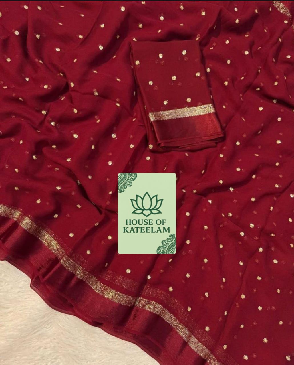 HOK5204 - Mohini - Red - House of Kateelam