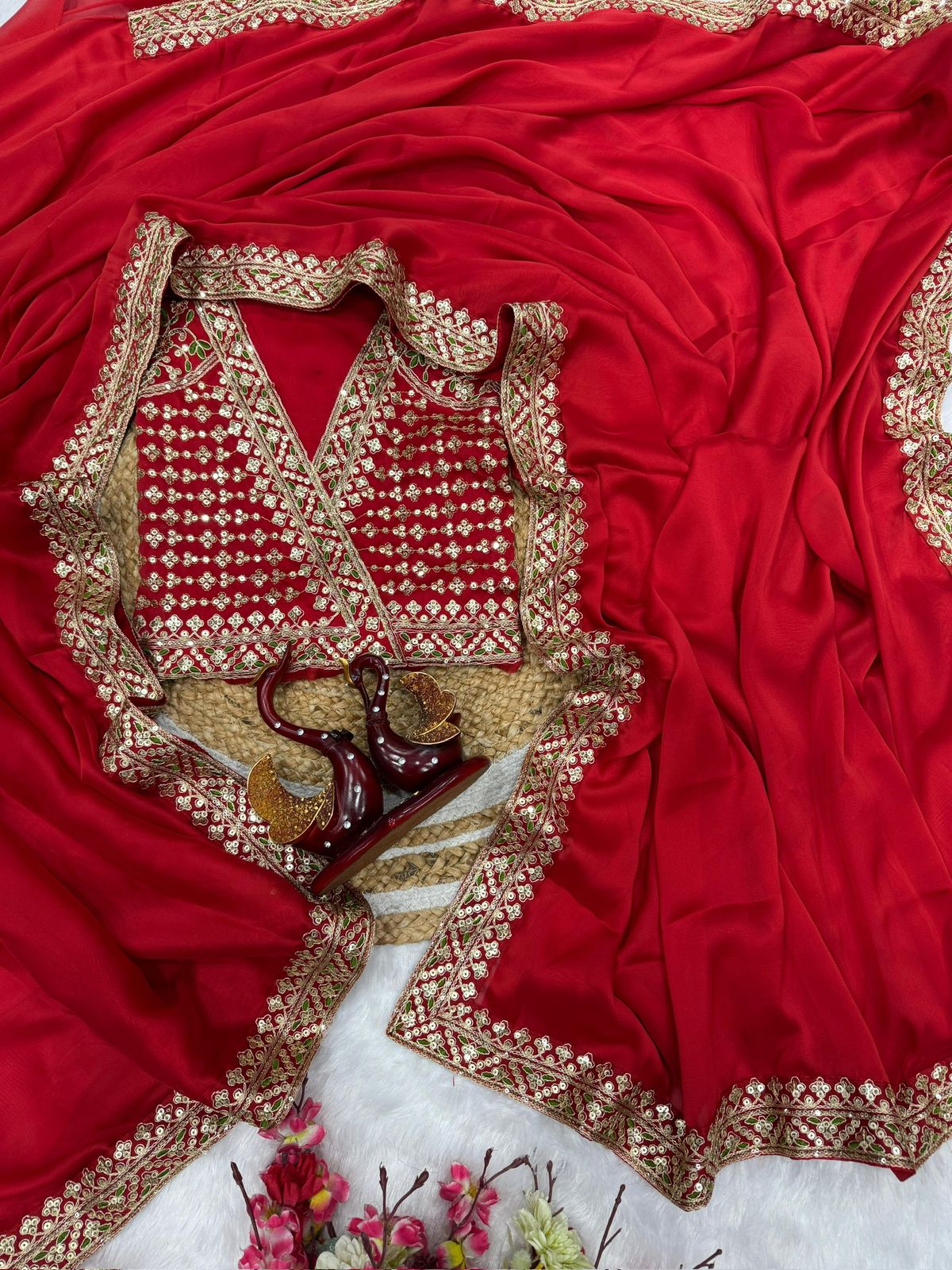 HOK6201 - Gulab - Red - House of Kateelam
