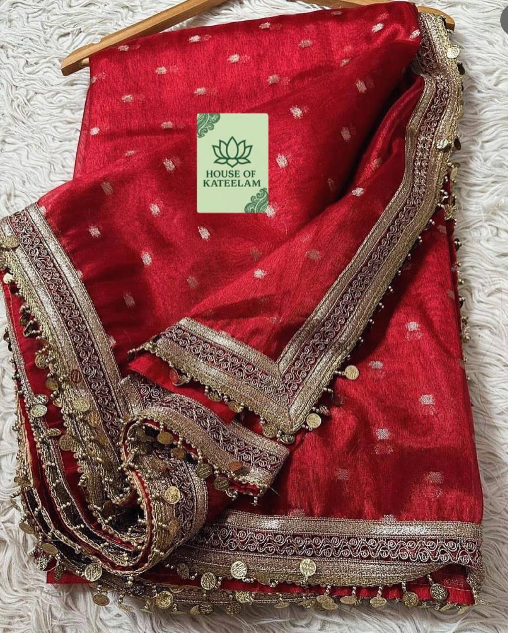 HOK6202 - Gulab - Red Butta - House of Kateelam