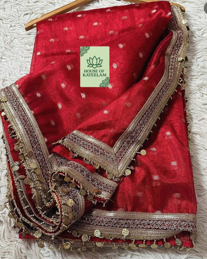 HOK6202 - Gulab - Red Butta - House of Kateelam