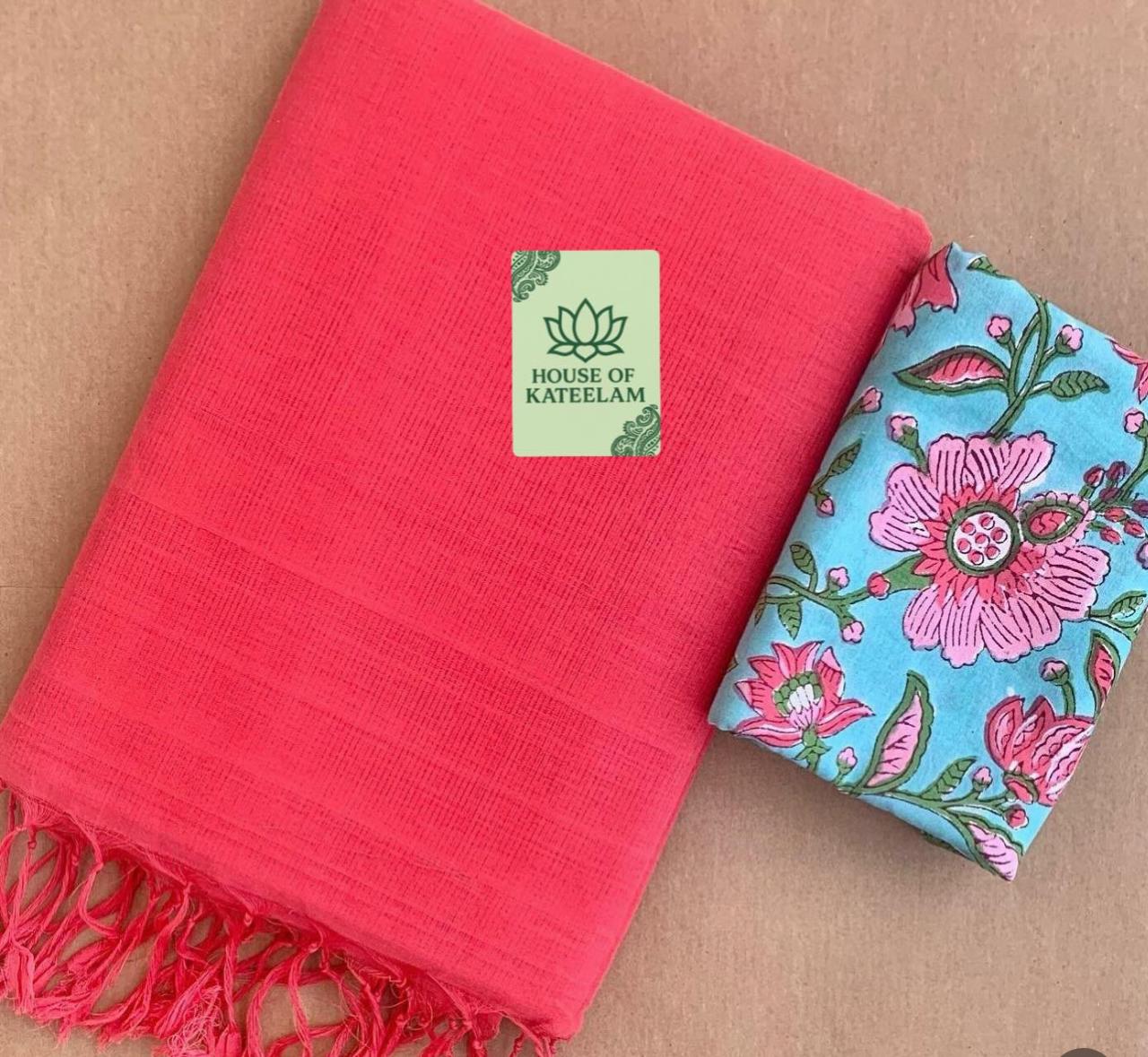 HOK6306 - Sonali - Aboli Pink & Blue - House of Kateelam