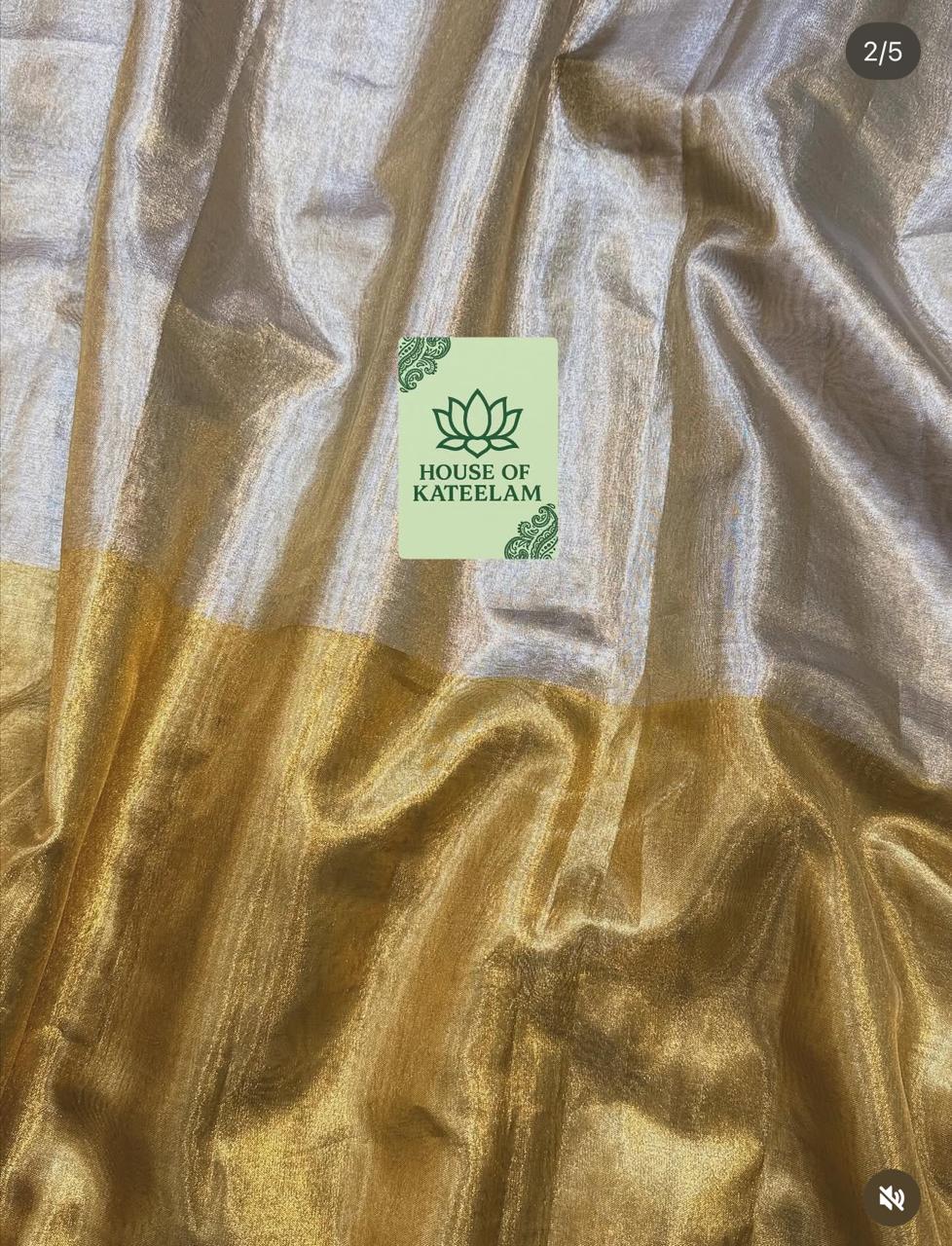 HOK6801 - Sonpari - Silver & Gold - House of Kateelam