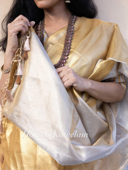 HOK6801 - Sonpari - Silver & Gold - House of Kateelam