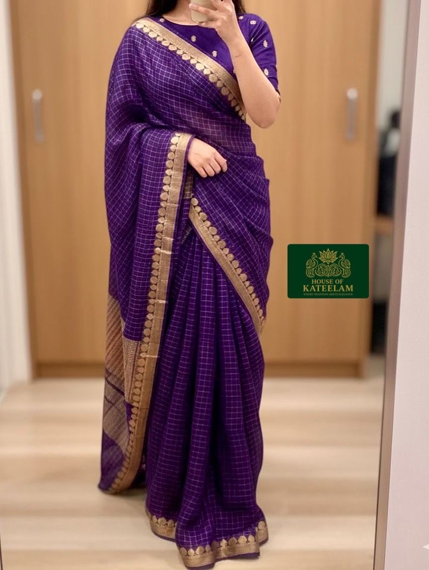 HOK8002 - Anuradha - Purple - House of Kateelam