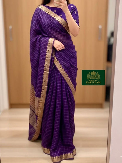 HOK8002 - Anuradha - Purple - House of Kateelam