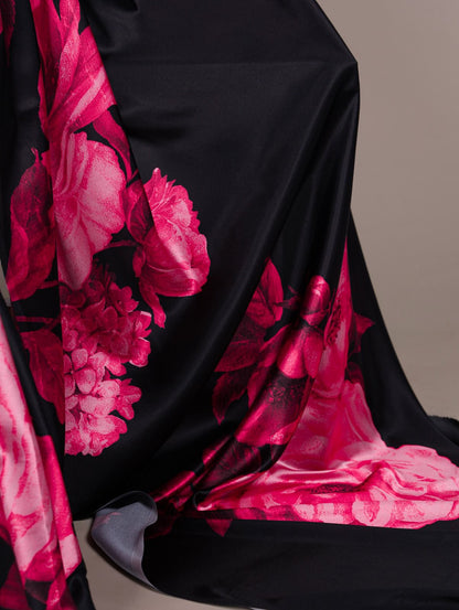 HOK8102 - Sneha - Black & Pink - House of Kateelam