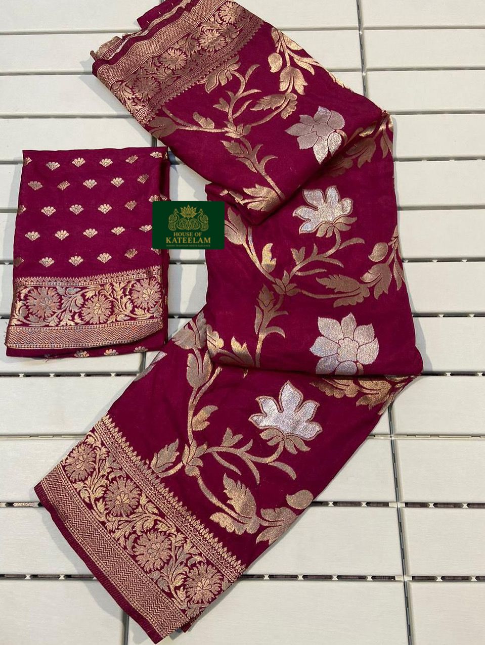 HOK8302 - Kamya - Maroon - House of Kateelam
