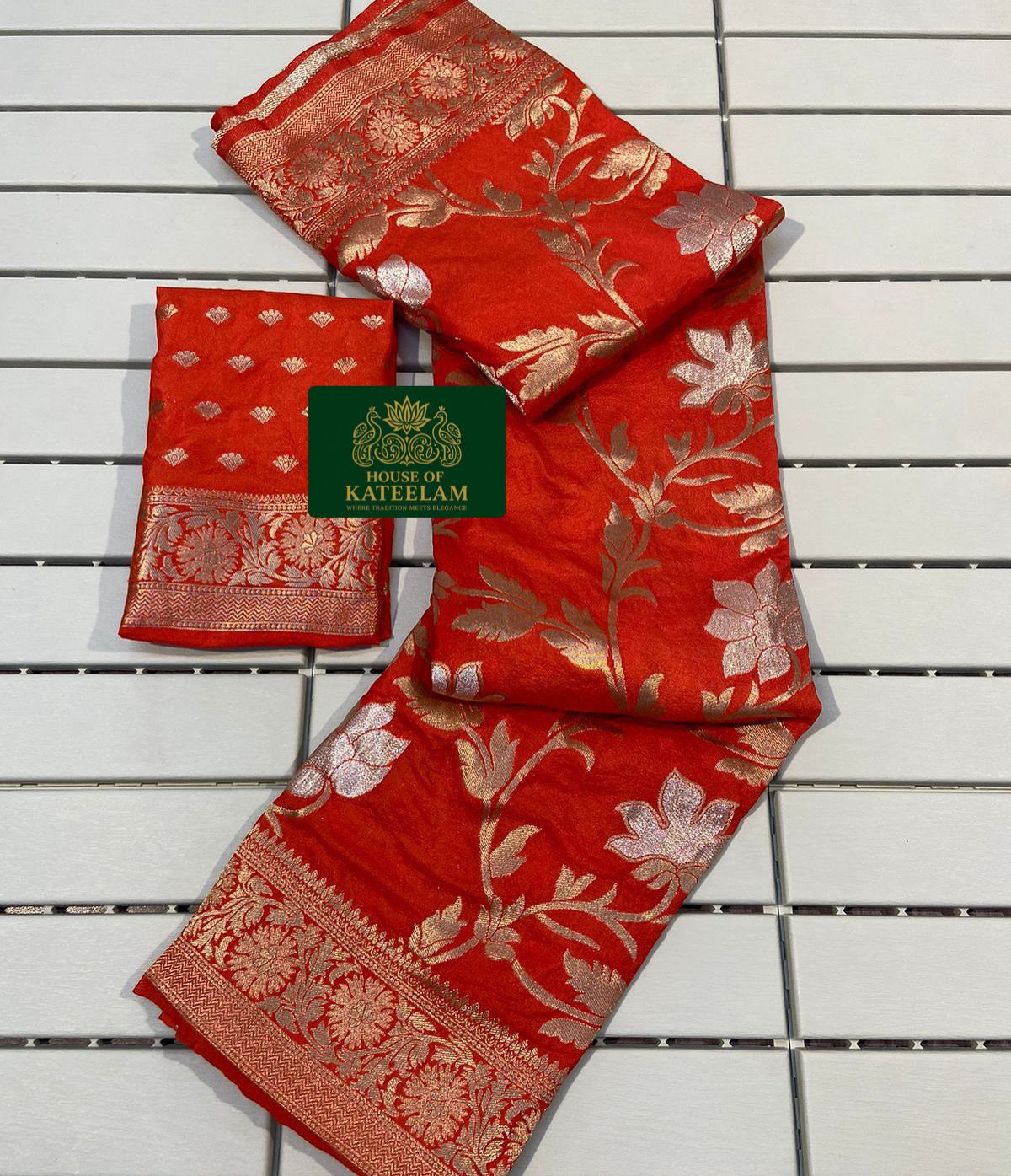 HOK8304 - Kamya - Orange - House of Kateelam