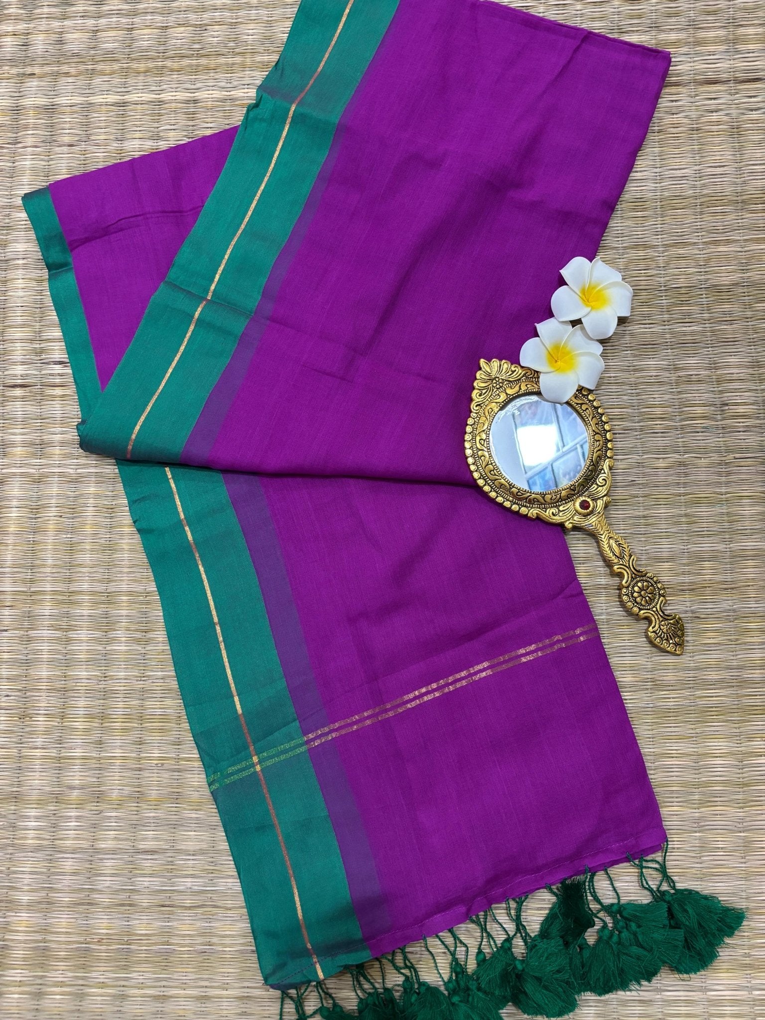 HOK8403 - Meghna - Purple & Green - House of Kateelam