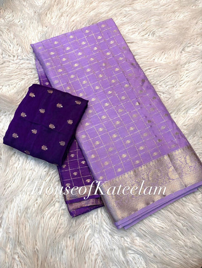 HOK8702 - Anya - Light & Dark Purple - House of Kateelam