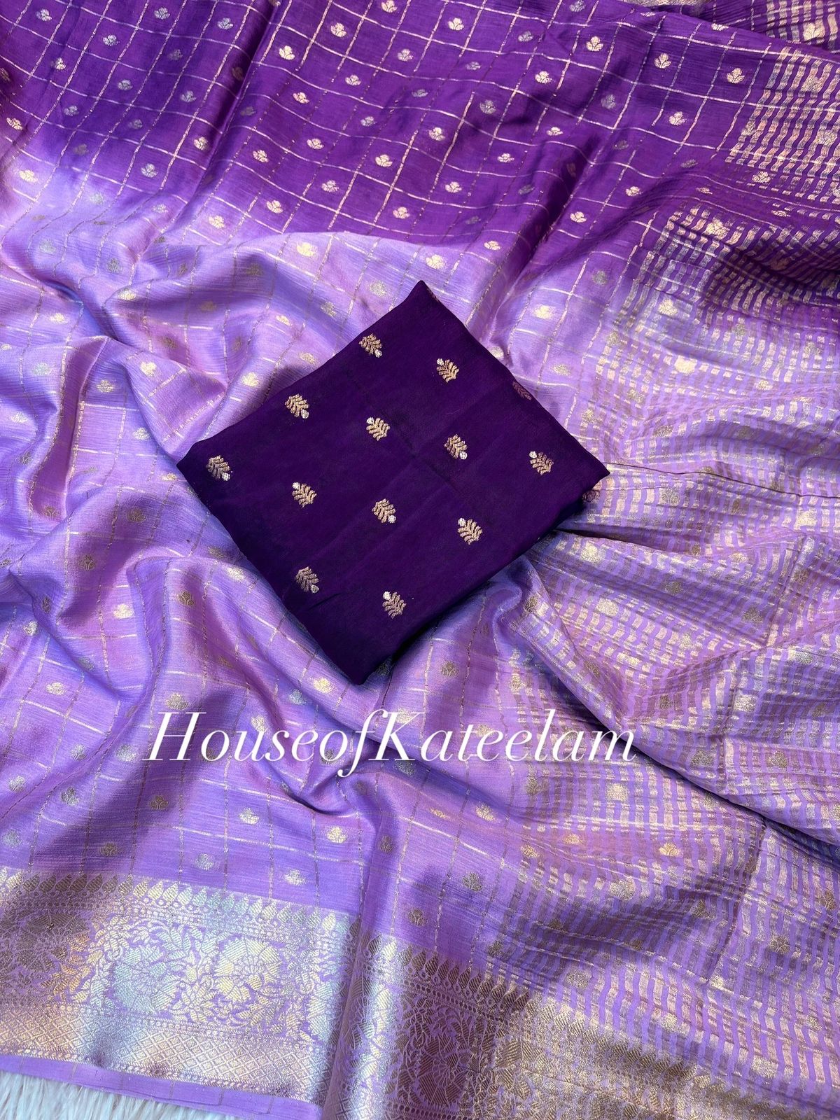 HOK8702 - Anya - Light & Dark Purple - House of Kateelam